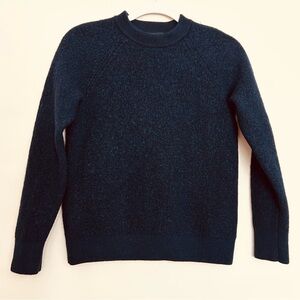 Banana Republic Women's Knit Woolen Navy Blue Crewneck Sweater